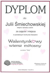 Image: Literacki sukces Julii Śmiechowskiej